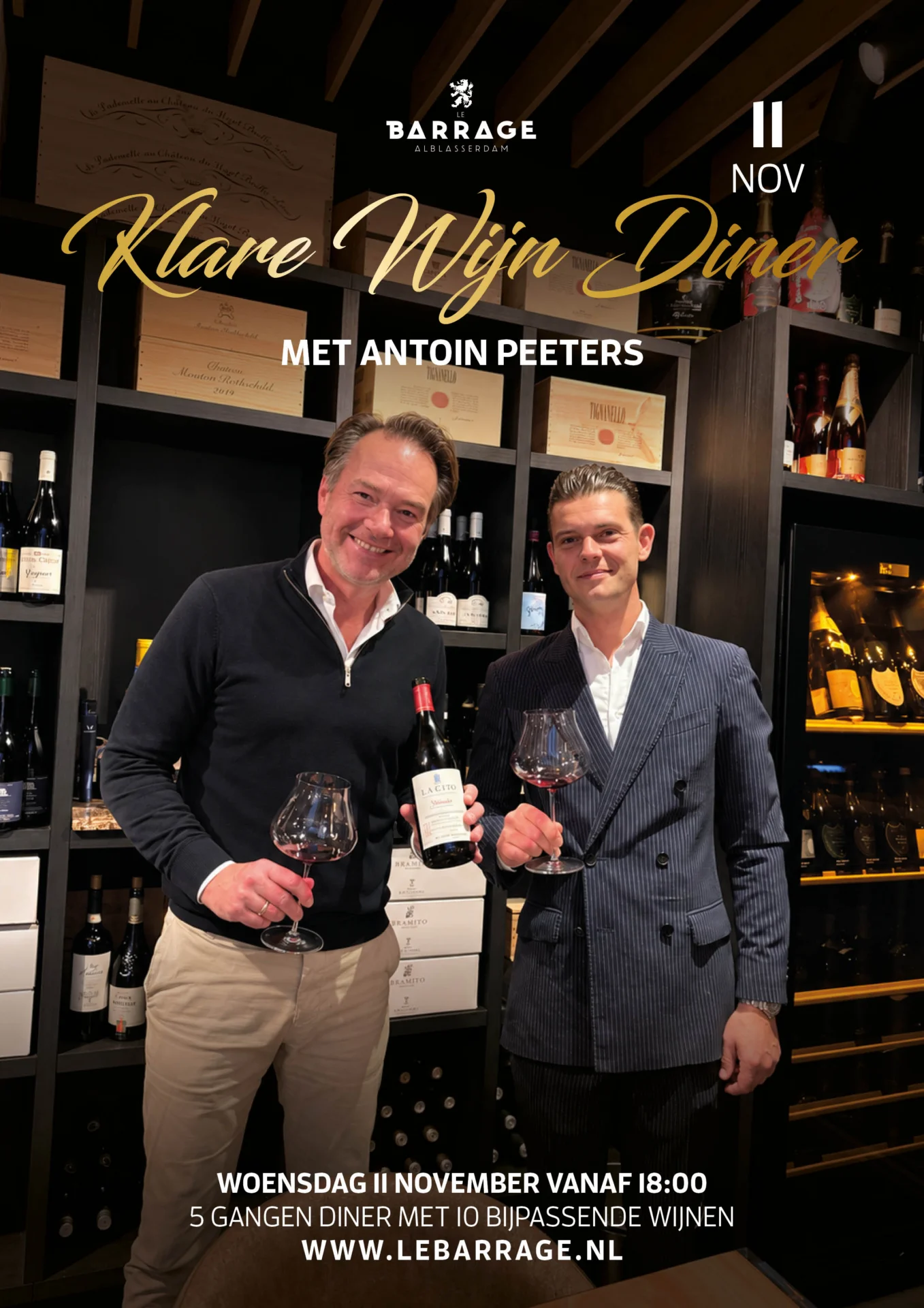 Klare Wijn Diner – 11 nov